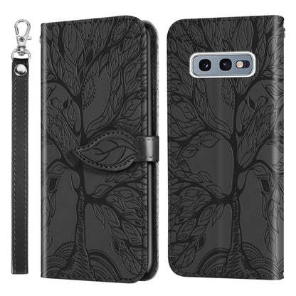 Life of Tree Embossing Pattern Horizontal Flip Leather Case with Holder & Card Slot & Wallet & Photo Frame & Lanyard, For Samsung Galaxy S9+, For Samsung Galaxy S10, For Samsung Galaxy S10+, For Samsung Galaxy S10e, For Samsung Galaxy S20              ...