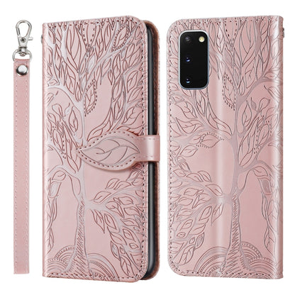 Life of Tree Embossing Pattern Horizontal Flip Leather Case with Holder & Card Slot & Wallet & Photo Frame & Lanyard, For Samsung Galaxy S9+, For Samsung Galaxy S10, For Samsung Galaxy S10+, For Samsung Galaxy S10e, For Samsung Galaxy S20              ...