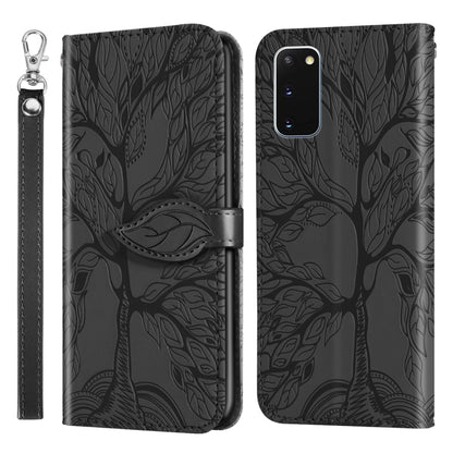 Life of Tree Embossing Pattern Horizontal Flip Leather Case with Holder & Card Slot & Wallet & Photo Frame & Lanyard, For Samsung Galaxy S9+, For Samsung Galaxy S10, For Samsung Galaxy S10+, For Samsung Galaxy S10e, For Samsung Galaxy S20              ...