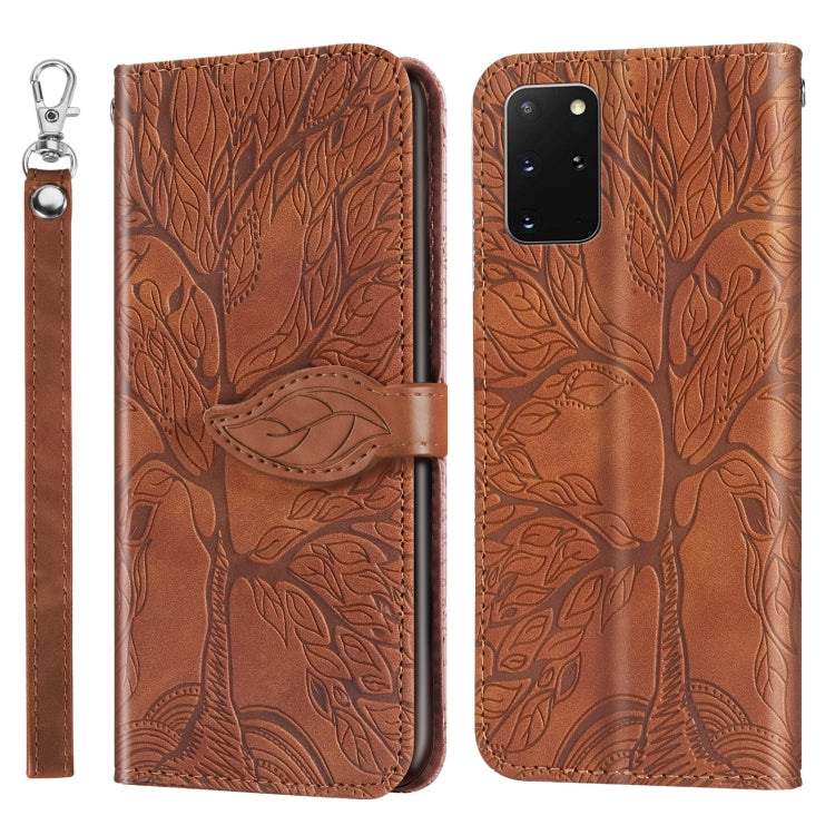 Life of Tree Embossing Pattern Horizontal Flip Leather Case with Holder & Card Slot & Wallet & Photo Frame & Lanyard, For Samsung Galaxy S9+, For Samsung Galaxy S10, For Samsung Galaxy S10+, For Samsung Galaxy S10e, For Samsung Galaxy S20              ...