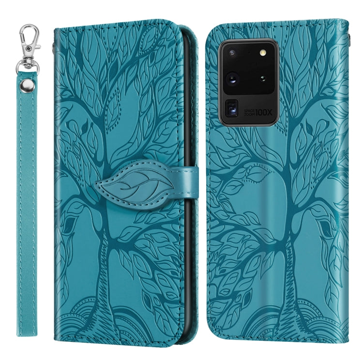 Life of Tree Embossing Pattern Horizontal Flip Leather Case with Holder & Card Slot & Wallet & Photo Frame & Lanyard, For Samsung Galaxy S9+, For Samsung Galaxy S10, For Samsung Galaxy S10+, For Samsung Galaxy S10e, For Samsung Galaxy S20              ...