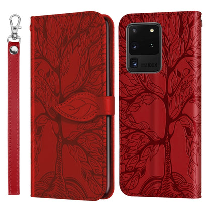 Life of Tree Embossing Pattern Horizontal Flip Leather Case with Holder & Card Slot & Wallet & Photo Frame & Lanyard, For Samsung Galaxy S9+, For Samsung Galaxy S10, For Samsung Galaxy S10+, For Samsung Galaxy S10e, For Samsung Galaxy S20              ...