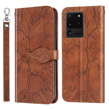 Life of Tree Embossing Pattern Horizontal Flip Leather Case with Holder & Card Slot & Wallet & Photo Frame & Lanyard, For Samsung Galaxy S9+, For Samsung Galaxy S10, For Samsung Galaxy S10+, For Samsung Galaxy S10e, For Samsung Galaxy S20              ...