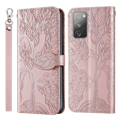 Life of Tree Embossing Pattern Horizontal Flip Leather Case with Holder & Card Slot & Wallet & Photo Frame & Lanyard, For Samsung Galaxy S9+, For Samsung Galaxy S10, For Samsung Galaxy S10+, For Samsung Galaxy S10e, For Samsung Galaxy S20              ...