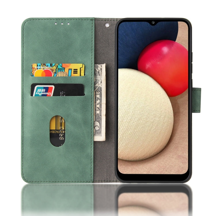 Solid Color Skin Feel Magnetic Buckle Horizontal Flip Calf Texture PU Leather Case with Holder & Card Slots & Wallet, For Samsung Galaxy A02s, For Xiaomi Poco M3