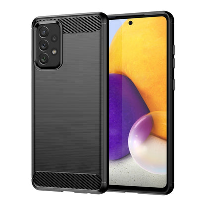 Brushed Texture Carbon Fiber TPU Case, For Samsung Galaxy A52 5G, For Samsung Galaxy A72 5G