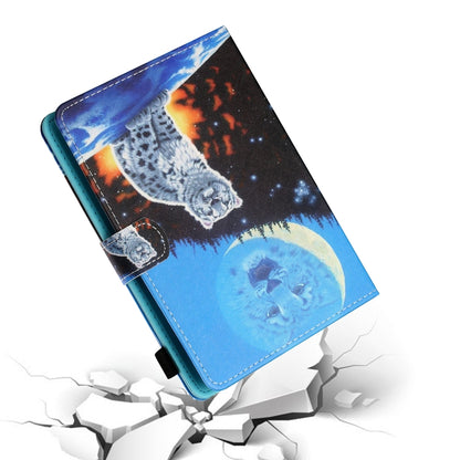 Sewing Thread Horizontal Painted Flat Leather Case with Pen Cover & Anti Skid Strip & Card Slot & Holder, For 7 inch Tablet PC Universal, For 8 inch Tablet PC Universal, For 10 inch Tablet PC Universal, For Huawei MediaPad T5 10 inch