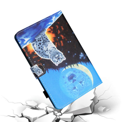 Sewing Thread Horizontal Painted Flat Leather Case with Pen Cover & Anti Skid Strip & Card Slot & Holder, For Amazon Kindle Fire 7 2019 / 2017 / 2015, For Samsung Galaxy Tab A 10.1 (2019) T510 / T515, For Samsung Galaxy Tab A 8.0 (2019) T290 / T295