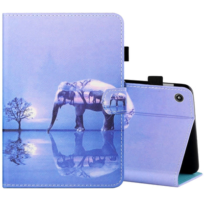 Sewing Thread Horizontal Painted Flat Leather Case with Pen Cover & Anti Skid Strip & Card Slot & Holder, For Amazon Kindle Fire 7 2019 / 2017 / 2015, For Samsung Galaxy Tab A 10.1 (2019) T510 / T515, For Samsung Galaxy Tab A 8.0 (2019) T290 / T295
