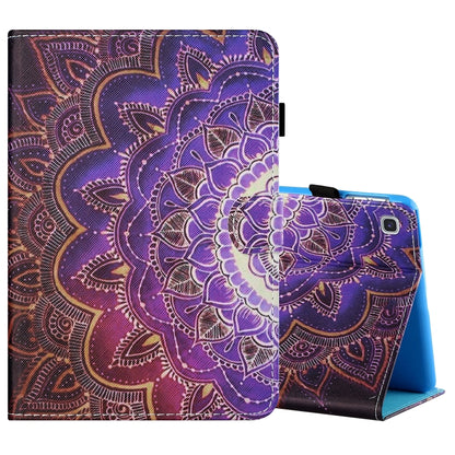 Sewing Thread Horizontal Painted Flat Leather Case with Pen Cover & Anti Skid Strip & Card Slot & Holder, For Amazon Kindle Fire 7 2019 / 2017 / 2015, For Samsung Galaxy Tab A 10.1 (2019) T510 / T515, For Samsung Galaxy Tab A 8.0 (2019) T290 / T295