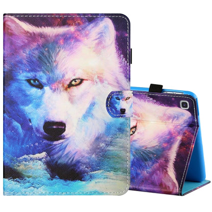 Sewing Thread Horizontal Painted Flat Leather Case with Pen Cover & Anti Skid Strip & Card Slot & Holder, For Amazon Kindle Fire 7 2019 / 2017 / 2015, For Samsung Galaxy Tab A 10.1 (2019) T510 / T515, For Samsung Galaxy Tab A 8.0 (2019) T290 / T295