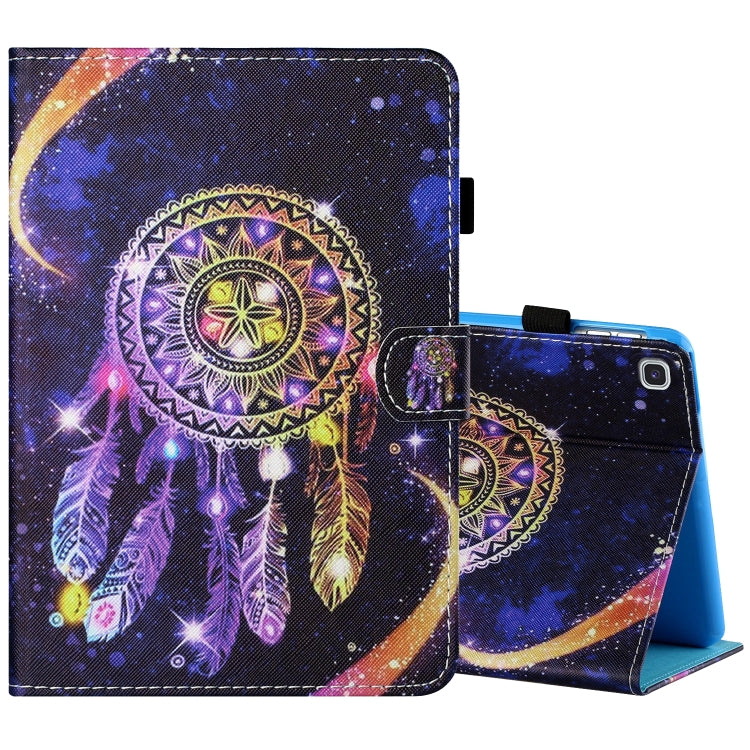 Sewing Thread Horizontal Painted Flat Leather Case with Pen Cover & Anti Skid Strip & Card Slot & Holder, For Amazon Kindle Fire 7 2019 / 2017 / 2015, For Samsung Galaxy Tab A 10.1 (2019) T510 / T515, For Samsung Galaxy Tab A 8.0 (2019) T290 / T295