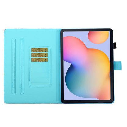 Sewing Thread Horizontal Painted Flat Leather Case with Pen Cover & Anti Skid Strip & Card Slot & Holder & Sleep / Wake-up Function, For Samsung Galaxy Tab S6 Lite SM-P610 / 615, For Amazon Kindle Fire HD8 2020, For Samsung Galaxy Tab A7 2020 T500 / T5...