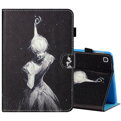 Sewing Thread Horizontal Painted Flat Leather Case with Pen Cover & Anti Skid Strip & Card Slot & Holder & Sleep / Wake-up Function, For Samsung Galaxy Tab S6 Lite SM-P610 / 615, For Amazon Kindle Fire HD8 2020, For Samsung Galaxy Tab A7 2020 T500 / T5...