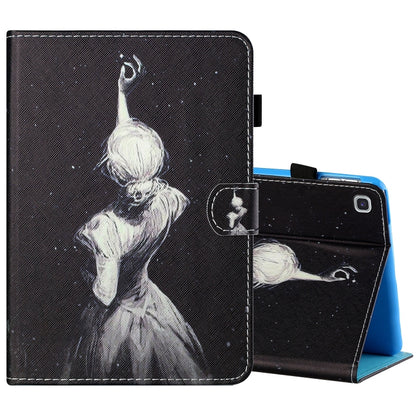 Sewing Thread Horizontal Painted Flat Leather Case with Pen Cover & Anti Skid Strip & Card Slot & Holder & Sleep / Wake-up Function, For Samsung Galaxy Tab S6 Lite SM-P610 / 615, For Amazon Kindle Fire HD8 2020, For Samsung Galaxy Tab A7 2020 T500 / T5...