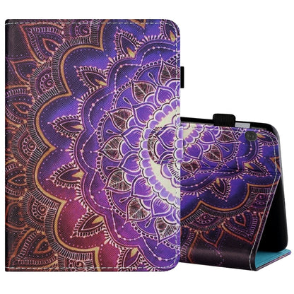 Sewing Thread Horizontal Painted Flat Leather Case with Pen Cover & Anti Skid Strip & Card Slot & Holder & Sleep / Wake-up Function, For Samsung Galaxy Tab S6 Lite SM-P610 / 615, For Amazon Kindle Fire HD8 2020, For Samsung Galaxy Tab A7 2020 T500 / T5...