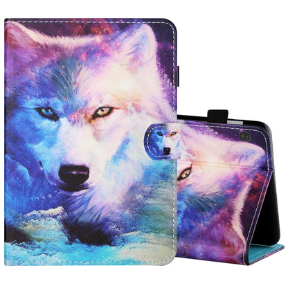 Sewing Thread Horizontal Painted Flat Leather Case with Pen Cover & Anti Skid Strip & Card Slot & Holder & Sleep / Wake-up Function, For Samsung Galaxy Tab S6 Lite SM-P610 / 615, For Amazon Kindle Fire HD8 2020, For Samsung Galaxy Tab A7 2020 T500 / T5...