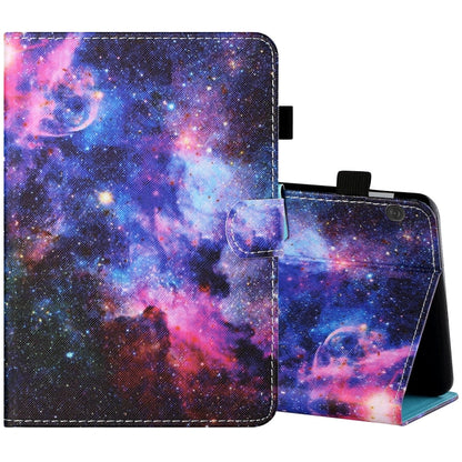 Sewing Thread Horizontal Painted Flat Leather Case with Pen Cover & Anti Skid Strip & Card Slot & Holder & Sleep / Wake-up Function, For Samsung Galaxy Tab S6 Lite SM-P610 / 615, For Amazon Kindle Fire HD8 2020, For Samsung Galaxy Tab A7 2020 T500 / T5...