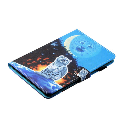 Sewing Thread Horizontal Painted Flat Leather Case with Pen Cover & Anti Skid Strip & Card Slot & Holder & Sleep / Wake-up Function, For Lenovo Tab FHD M10 Plus X606F