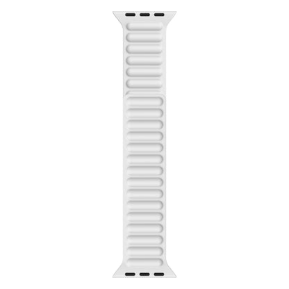 Silicone Magnetic Chain Watchband For Apple Watch Series 6 & SE & 5 & 4 40mm / 3 & 2 & 1 38mm, For Apple Watch Series 7 41mm / 6 & SE & 5 & 4 40mm / 3 & 2 & 1 38mm, For Apple Watch Series 8&7 41mm / SE 2&6&SE&5&4 40mm / 3&2&1 38mm