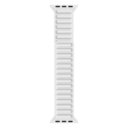 Silicone Magnetic Chain Watchband For Apple Watch Series 6 & SE & 5 & 4 40mm / 3 & 2 & 1 38mm, For Apple Watch Series 7 41mm / 6 & SE & 5 & 4 40mm / 3 & 2 & 1 38mm, For Apple Watch Series 8&7 41mm / SE 2&6&SE&5&4 40mm / 3&2&1 38mm