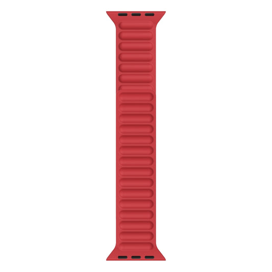 Silicone Magnetic Chain Watchband For Apple Watch Series 6 & SE & 5 & 4 44mm / 3 & 2 & 1 42mm, For Apple Watch Series 7 45mm / 6 & SE & 5 & 4 44mm / 3 & 2 & 1 42mm, For Apple Watch Ultra 49mm / Series 8&7 45mm / SE 2&6&SE&5&4 44mm / 3&2&1 42mm