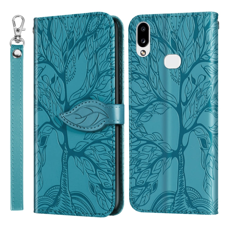 Life of Tree Embossing Pattern Horizontal Flip Leather Case with Holder & Card Slot & Wallet & Photo Frame & Lanyard, For Samsung Galaxy A8s, For Samsung Galaxy A10s, For Samsung Galaxy A20 / A30, For Samsung Galaxy A20e, For Samsung Galaxy A20s       ...