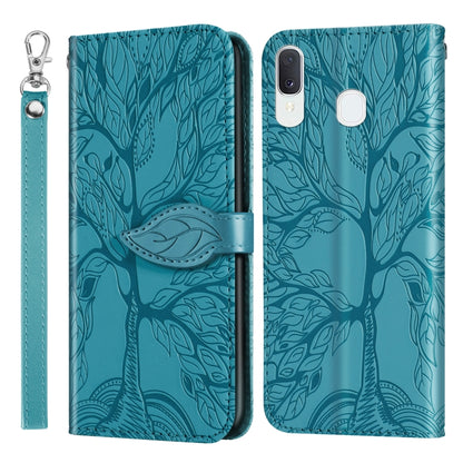 Life of Tree Embossing Pattern Horizontal Flip Leather Case with Holder & Card Slot & Wallet & Photo Frame & Lanyard, For Samsung Galaxy A8s, For Samsung Galaxy A10s, For Samsung Galaxy A20 / A30, For Samsung Galaxy A20e, For Samsung Galaxy A20s       ...