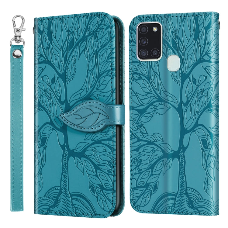 Life of Tree Embossing Pattern Horizontal Flip Leather Case with Holder & Card Slot & Wallet & Photo Frame & Lanyard, For Samsung Galaxy A8s, For Samsung Galaxy A10s, For Samsung Galaxy A20 / A30, For Samsung Galaxy A20e, For Samsung Galaxy A20s       ...
