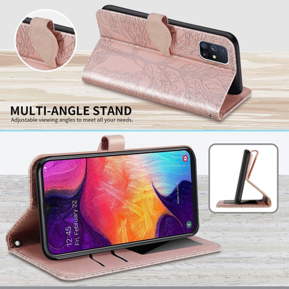 Life of Tree Embossing Pattern Horizontal Flip Leather Case with Holder & Card Slot & Wallet & Photo Frame & Lanyard, For Samsung Galaxy M40s, For Samsung Galaxy A70, For Samsung Galaxy A71, For Samsung Galaxy M51 (Side Fingerprint)                    ...