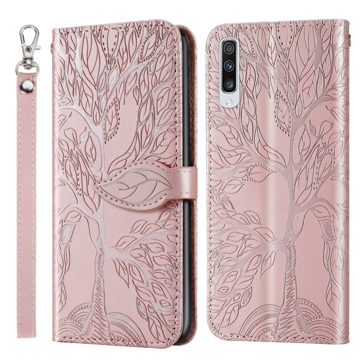 Life of Tree Embossing Pattern Horizontal Flip Leather Case with Holder & Card Slot & Wallet & Photo Frame & Lanyard, For Samsung Galaxy M40s, For Samsung Galaxy A70, For Samsung Galaxy A71, For Samsung Galaxy M51 (Side Fingerprint)                    ...