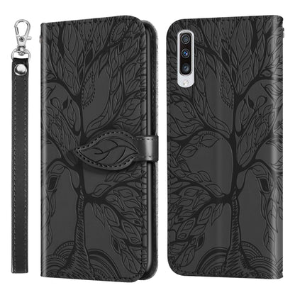 Life of Tree Embossing Pattern Horizontal Flip Leather Case with Holder & Card Slot & Wallet & Photo Frame & Lanyard, For Samsung Galaxy M40s, For Samsung Galaxy A70, For Samsung Galaxy A71, For Samsung Galaxy M51 (Side Fingerprint)                    ...