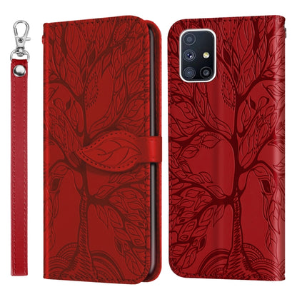 Life of Tree Embossing Pattern Horizontal Flip Leather Case with Holder & Card Slot & Wallet & Photo Frame & Lanyard, For Samsung Galaxy M40s, For Samsung Galaxy A70, For Samsung Galaxy A71, For Samsung Galaxy M51 (Side Fingerprint)                    ...