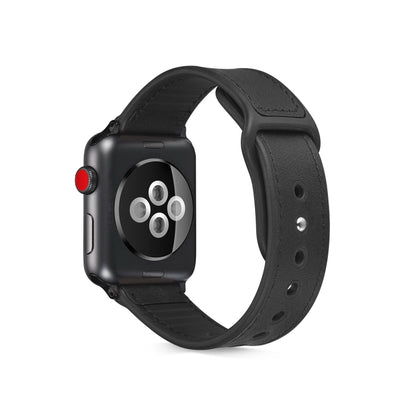 Paste Leather TPU Watchband For Apple Watch Series 6 & SE & 5 & 4 40mm / 3 & 2 & 1 38mm