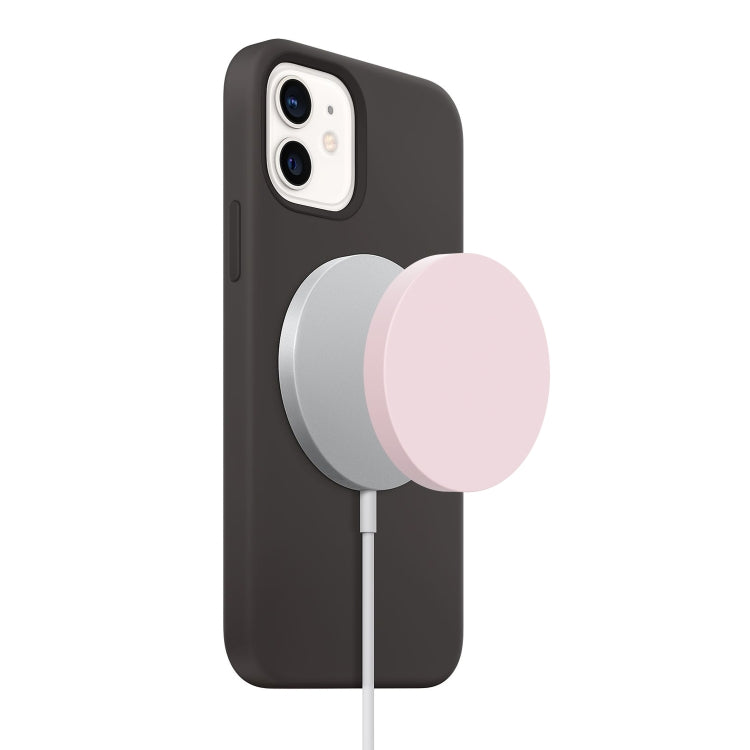 Magsafe Wireless Charger Silicone Protective Case, Warm White, Light Purple, Dark Blue, Pink, Black, Red, Grey, Wine Red, Green