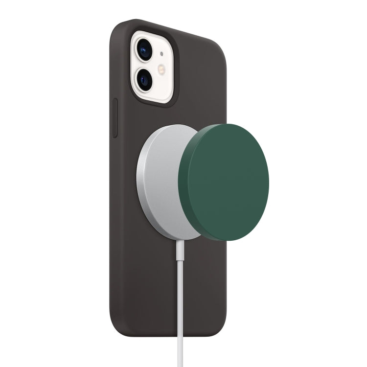 Magsafe Wireless Charger Silicone Protective Case, Warm White, Light Purple, Dark Blue, Pink, Black, Red, Grey, Wine Red, Green