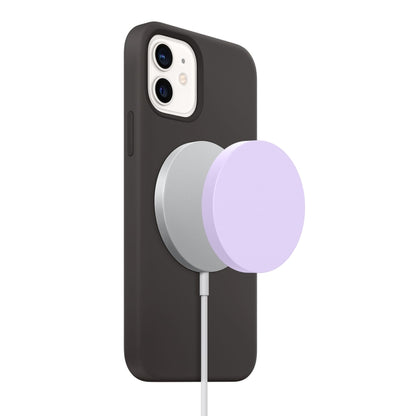 Magsafe Wireless Charger Silicone Protective Case, Warm White, Light Purple, Dark Blue, Pink, Black, Red, Grey, Wine Red, Green
