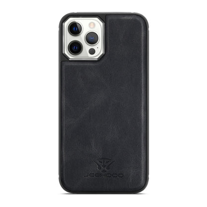 JEEHOOD Retro Magnetic Detachable Leather Case with Wallet & Card Slot & Holder, For iPhone 12 mini, For iPhone 12 / 12 Pro, For iPhone 12 Pro Max