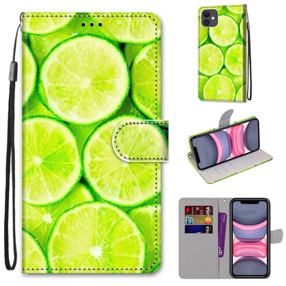 Coloured Drawing Cross Texture Horizontal Flip PU Leather Case with Holder & Card Slots & Wallet & Lanyard, For iPhone 11, For iPhone 11 Pro