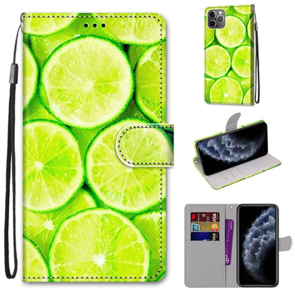 Coloured Drawing Cross Texture Horizontal Flip PU Leather Case with Holder & Card Slots & Wallet & Lanyard, For iPhone 11, For iPhone 11 Pro