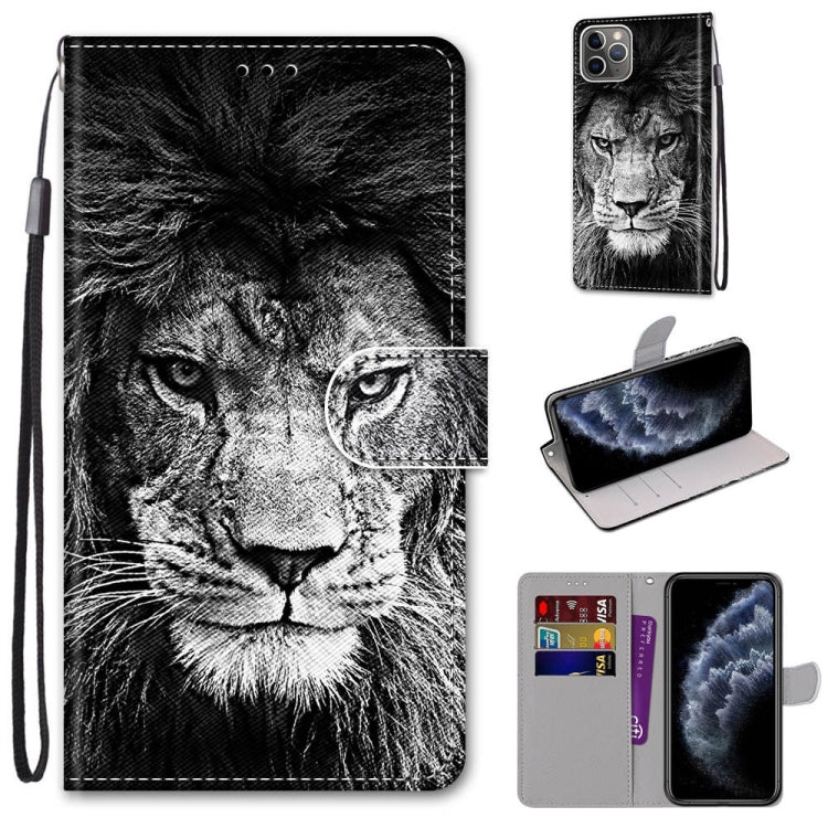 Coloured Drawing Cross Texture Horizontal Flip PU Leather Case with Holder & Card Slots & Wallet & Lanyard, For iPhone 11, For iPhone 11 Pro