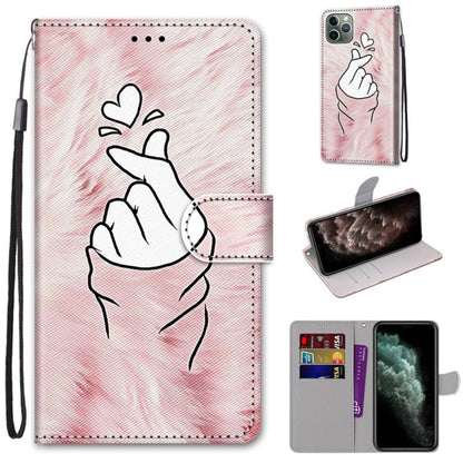 Coloured Drawing Cross Texture Horizontal Flip PU Leather Case with Holder & Card Slots & Wallet & Lanyard, For iPhone 11 Pro Max, For iPhone 12 mini