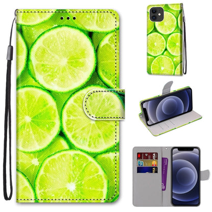 Coloured Drawing Cross Texture Horizontal Flip PU Leather Case with Holder & Card Slots & Wallet & Lanyard, For iPhone 11 Pro Max, For iPhone 12 mini