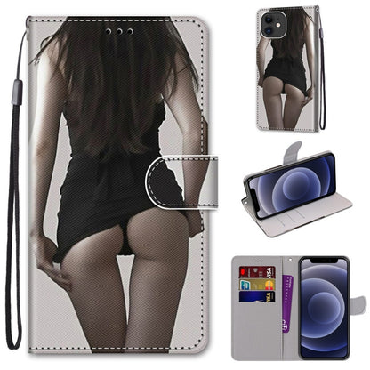 Coloured Drawing Cross Texture Horizontal Flip PU Leather Case with Holder & Card Slots & Wallet & Lanyard, For iPhone 11 Pro Max, For iPhone 12 mini