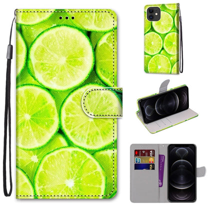 Coloured Drawing Cross Texture Horizontal Flip PU Leather Case with Holder & Card Slots & Wallet & Lanyard, For iPhone 12 / 12 Pro, For iPhone 12 Pro Max