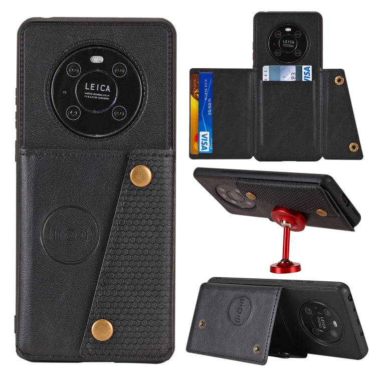 Double Buckle PU + TPU Shockproof Magnetic Protective Case with Card Slot & Holder, For Huawei Mate 40, For Huawei Mate 40 Pro, For Huawei Y7a, For Samsung Galaxy A02s (EU Version), For Samsung Galaxy A12, For Samsung Galaxy A52 5G / 4G                ...