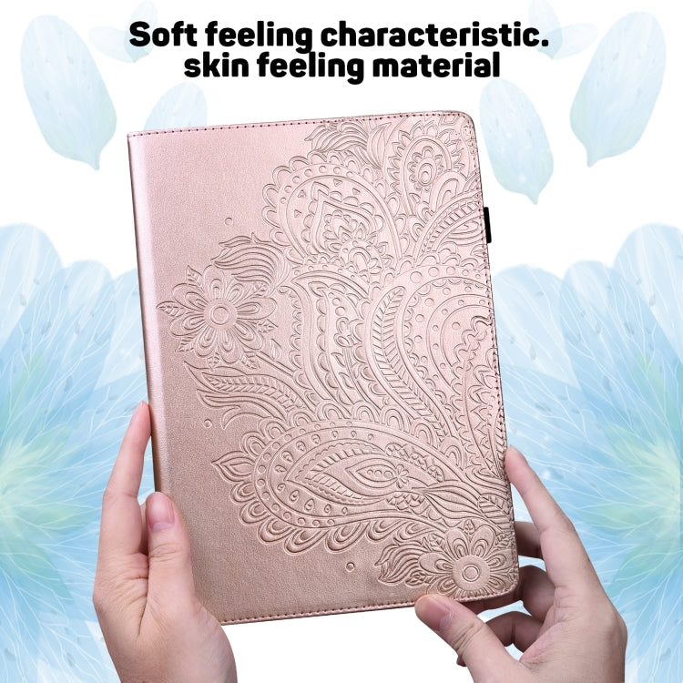 Peacock Embossed Pattern TPU + PU Horizontal Flip Leather Case with Holder & Card Slots & Wallet, For Samsung Galaxy Tab A7 T500, For Samsung Galaxy Tab S6 Lite P610, For Samsung Galaxy Tab A 8.0 (2019) T290, For Samsung Galaxy Tab A 10.1 (2019) T510  ...