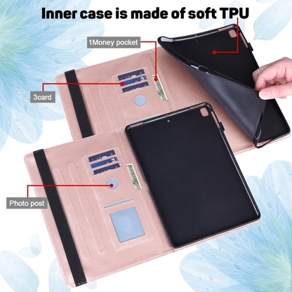 Peacock Embossed Pattern TPU + PU Horizontal Flip Leather Case with Holder & Card Slots & Wallet, For Samsung Galaxy Tab A7 T500, For Samsung Galaxy Tab S6 Lite P610, For Samsung Galaxy Tab A 8.0 (2019) T290, For Samsung Galaxy Tab A 10.1 (2019) T510  ...