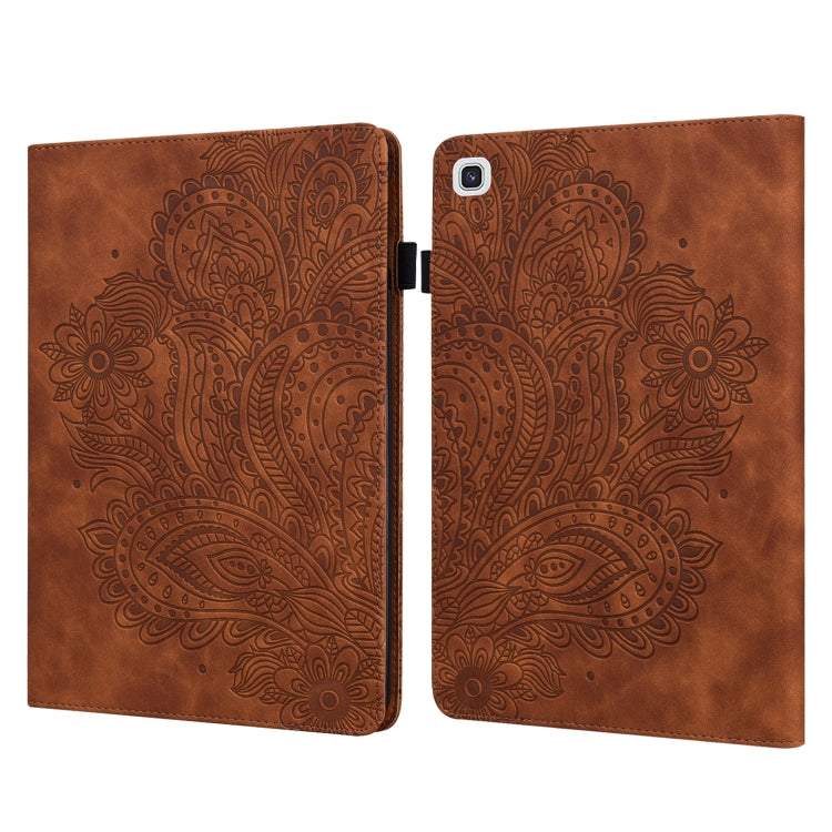 Peacock Embossed Pattern TPU + PU Horizontal Flip Leather Case with Holder & Card Slots & Wallet, For Samsung Galaxy Tab A7 T500, For Samsung Galaxy Tab S6 Lite P610, For Samsung Galaxy Tab A 8.0 (2019) T290, For Samsung Galaxy Tab A 10.1 (2019) T510  ...