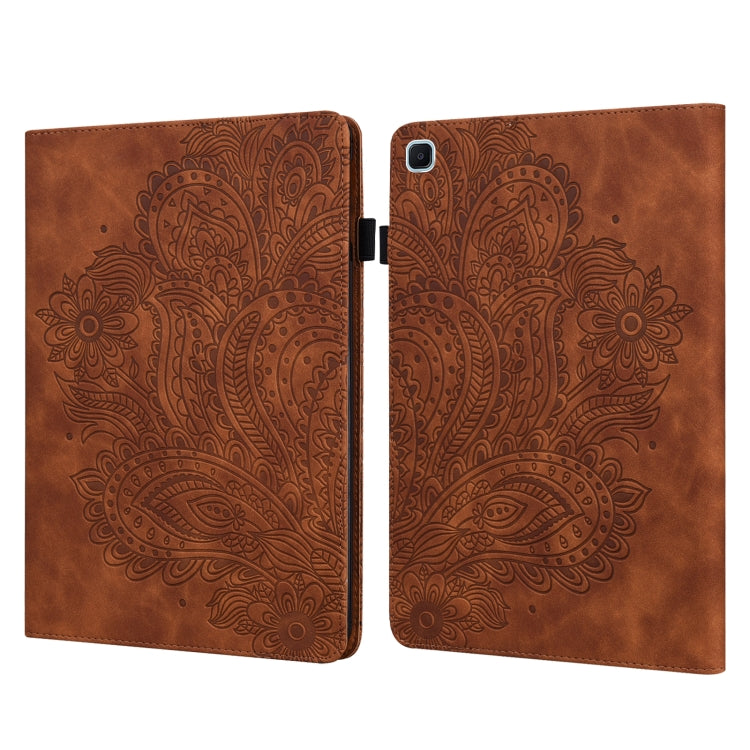Peacock Embossed Pattern TPU + PU Horizontal Flip Leather Case with Holder & Card Slots & Wallet, For Samsung Galaxy Tab A7 T500, For Samsung Galaxy Tab S6 Lite P610, For Samsung Galaxy Tab A 8.0 (2019) T290, For Samsung Galaxy Tab A 10.1 (2019) T510  ...